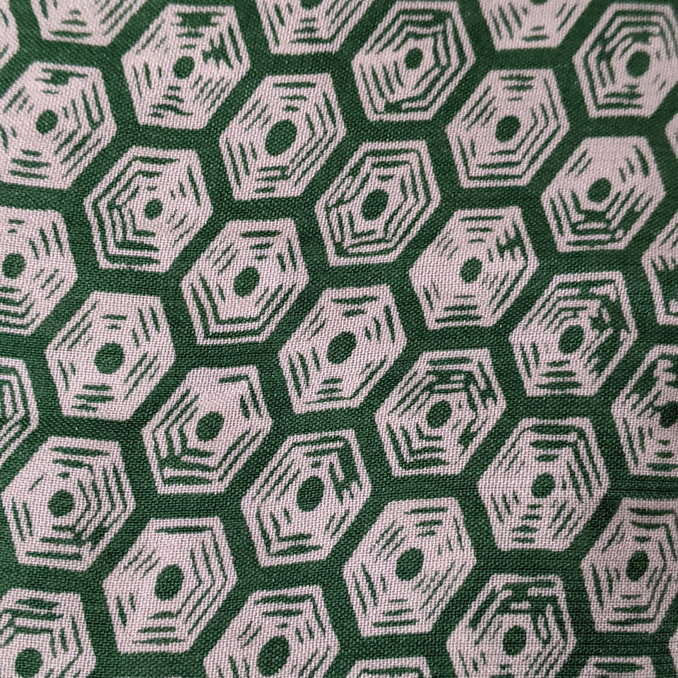 1930s Rayon Spiderweb Novelty Print Dress