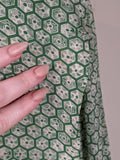 1930s Rayon Spiderweb Novelty Print Dress