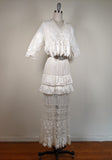 1910s Flower Motif Lingerie Dress