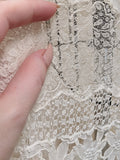 1910s Flower Motif Lingerie Dress