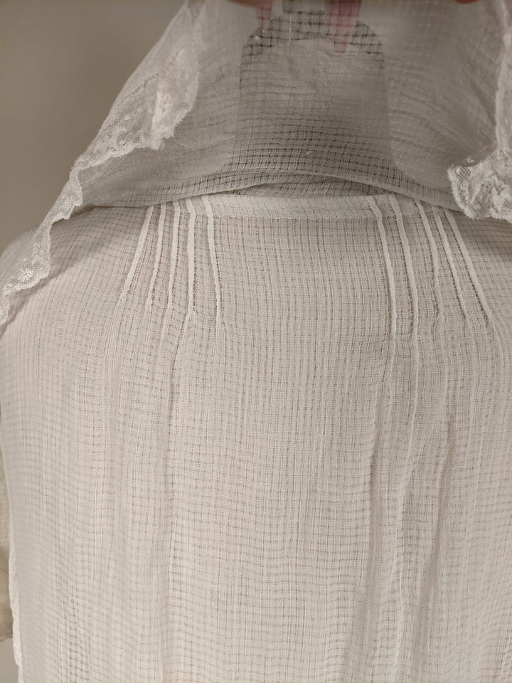 C. 1920s Cotton Gauze Dress