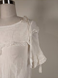 C. 1920s Cotton Gauze Dress