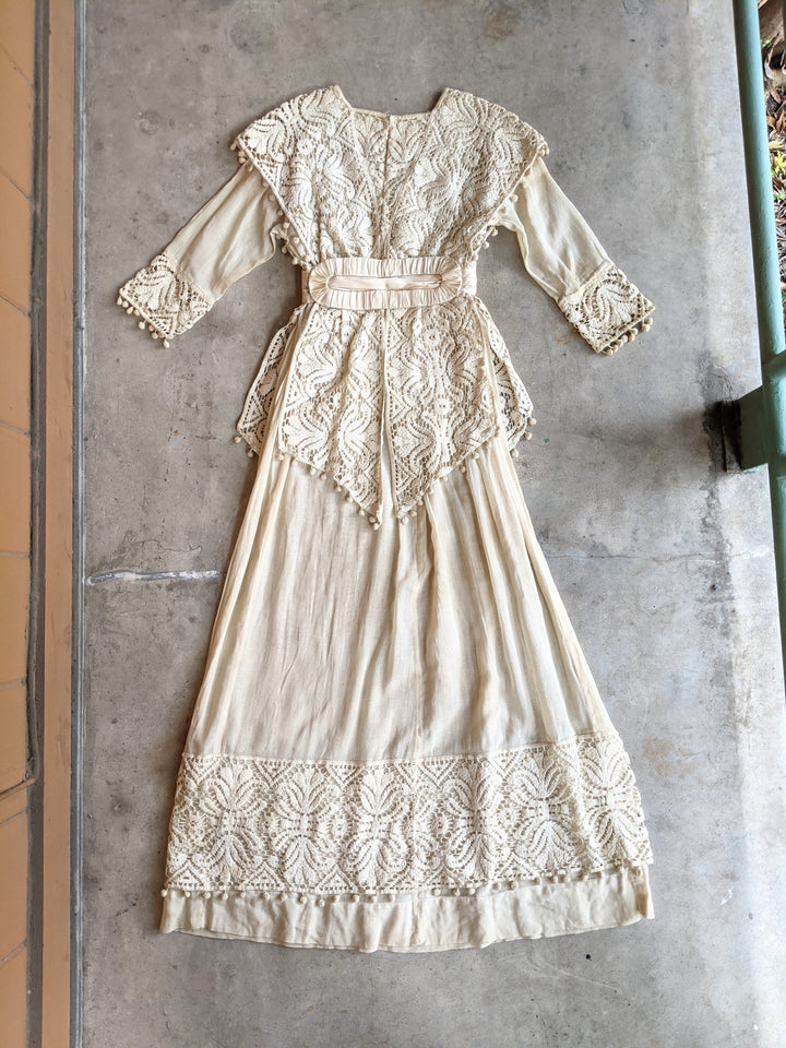 Early 1910s Crochet Lace Dress