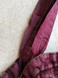 19th c. Purple Velvet Swiss Waist
