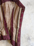 19th c. Purple Velvet Swiss Waist