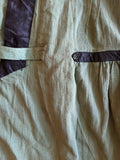 1920s Green Linen Dress