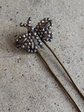19th c. Cut Steel Butterfly Hair Pin