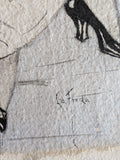 c. 1910s Original Artwork | Pencil + Watercolor
