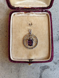 1900s-1910s Sterling Silver Spider Pendant