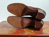 Early 1910s Brown Suede Side Button Boots | Approx Sz 5