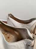 c. 1920s White Nubuck Oxfords | Approx Sz 7