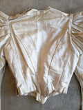 1890s Cream Silk Gigot Sleeve Bodice