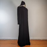 c. 1930s-1940s Hooded Velvet Cloak