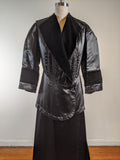 c. 1910s Black Silk Suit | Jacket + Skirt