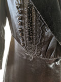c. 1910s Black Silk Suit | Jacket + Skirt