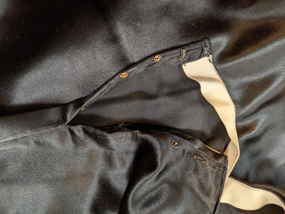 c. 1910s Black Silk Suit | Jacket + Skirt