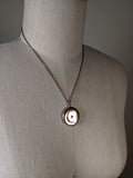 c. 1910s Moon + Star Locket and Rolo Chain