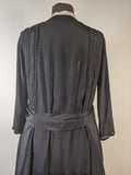 c. 1919-1920 Black Silk Dress