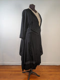 c. 1919-1920 Black Silk Dress