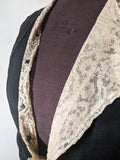 c. 1919-1920 Black Silk Dress