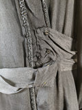 c. 1919-1920 Black Silk Dress