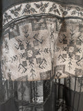 1920s Sheer Black Chiffon + Lace Dress