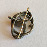 1910s-1920s Sterling Silver Snake Brooch