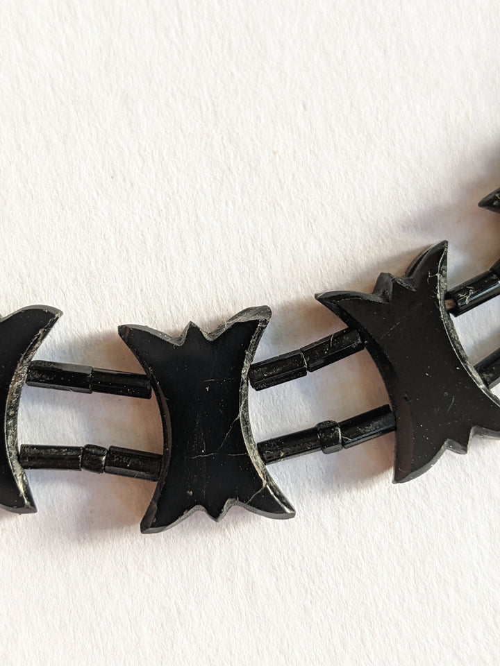 1900s-1910s French Jet Collar Necklace