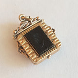 Late 19th c. Double Sided Locket | Bloodstone + Onyx