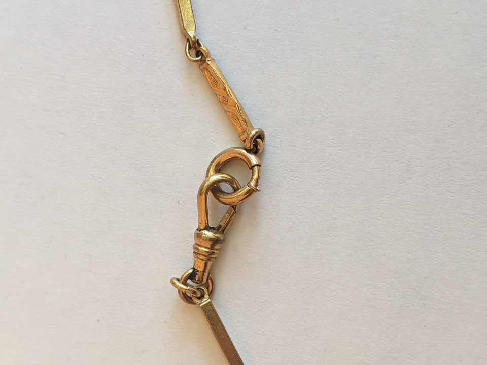 Late 19th c. Gold Filled Watch Chain Choker