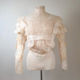 c. 1900 Silk Lace Bodice