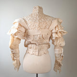 c. 1900 Silk Lace Bodice