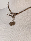 19th c. Gold Filled Watch Chain / Necklace + Ball Fob