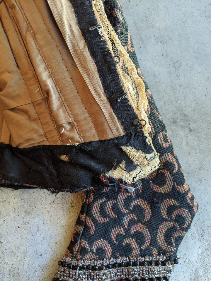 c. 1897 Crescent Moon Pattern Bodice | Study + Display