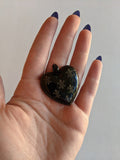 19th c. Black Enamel Heart Locket