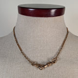 19th c. Gold Filled Watch Chain Necklace