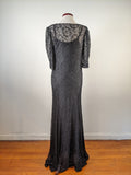 1930s Silk Lace Dress