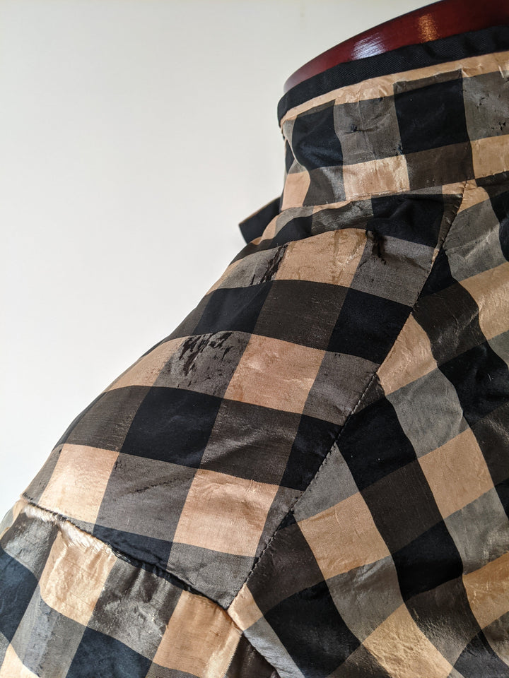 c. 1870s Silk Taffeta Check Bodice | Study + Display