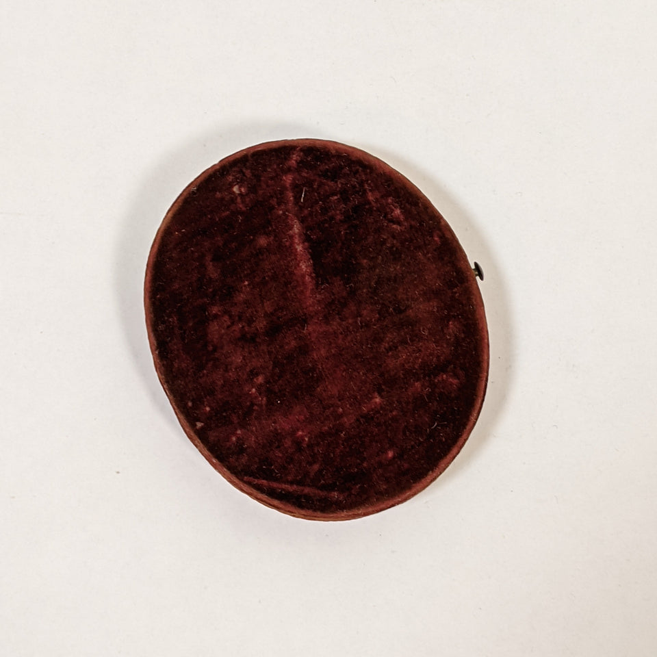 19th c. Tintype Photo in Velvet Case