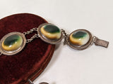 1890s-1900s Silver Operculum Bracelet + Earrings