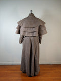 c. 1890s Tweed Coat w/ Capelet