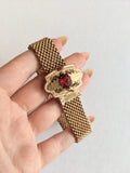 1870s-1880s Gold Filled Mesh Bracelet