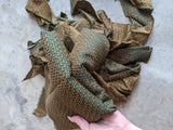 1890s Green + Gold Dress | Includes extra fabric