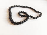c. 1860s Carved Jet Bead Necklace