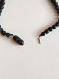 c. 1860s Carved Jet Bead Necklace