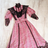c. 1905-1907 Pink Silk Dress