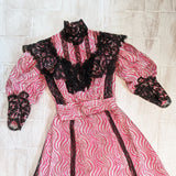 c. 1905-1907 Pink Silk Dress