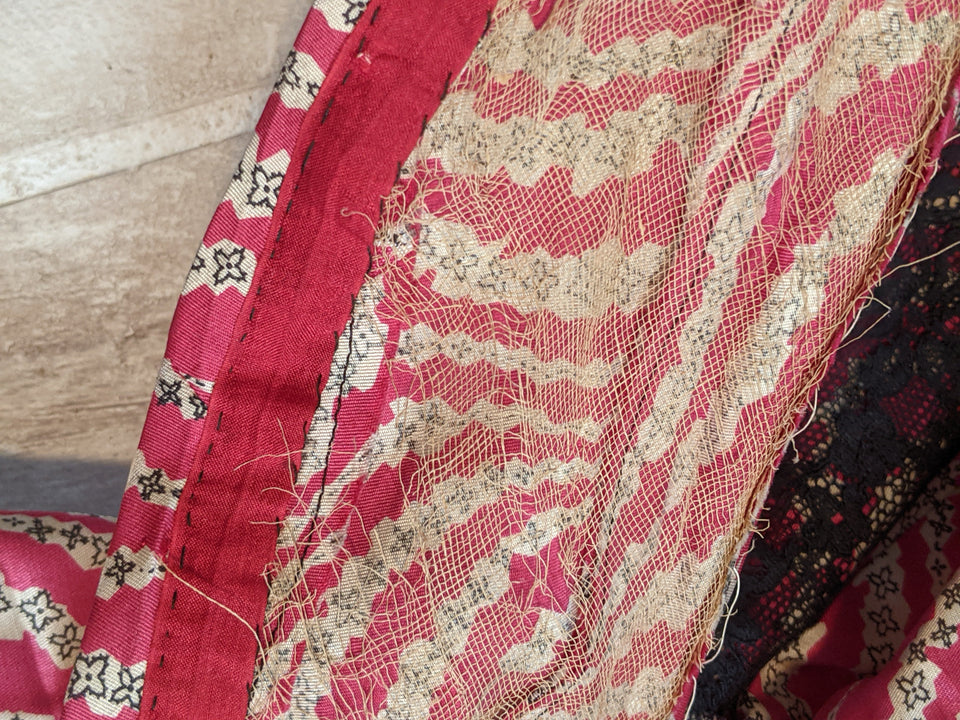 c. 1905-1907 Pink Silk Dress