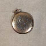 c. 1910s Gold Shell Diamond Star Locket