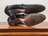RESERVED | c. 1920s-1930s Black Satin Heels